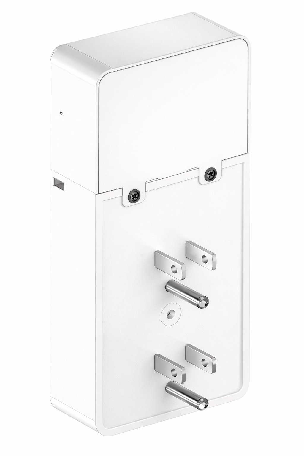 EverTag Station — back view showing plug prongs