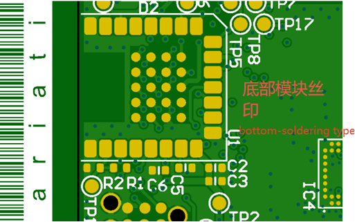 U1 (PAN611) — A2 footprint: pads hidden under silkscreen outline (EMS review)